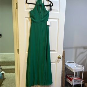 Elegant Green Maxi Dress